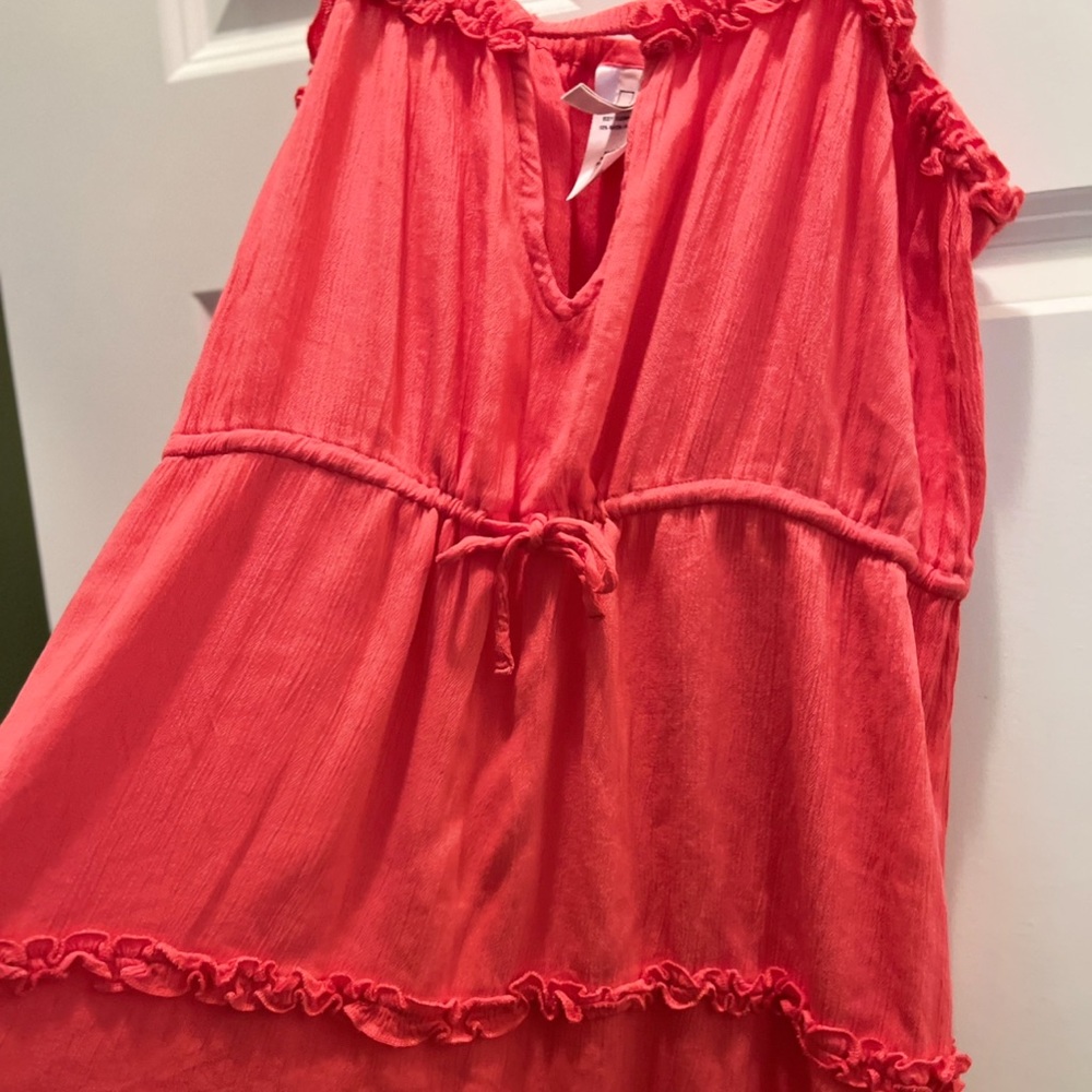 BCBG Coral Keyhole ruffled Dress - Picture 6 of 16